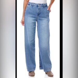 Rachel Zoe Women’s Wide Leg Jeans Ss:4(25”) Waist High Rise Denim Straight Leg